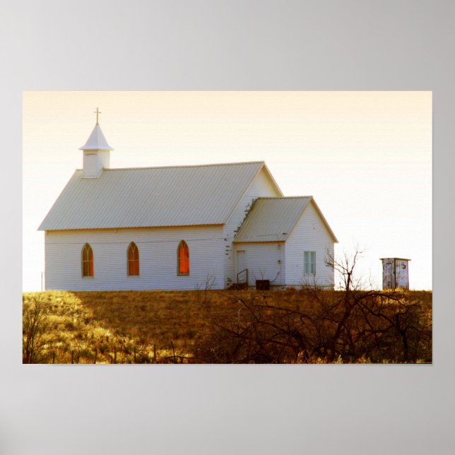 New Mexico Hillside Church Poster (Framsidan)