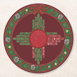 New Mexico Holiday  Underlägg Papper Rund