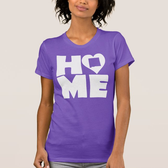 New Mexico Home Heart State Tees T-Shirt (Framsida)
