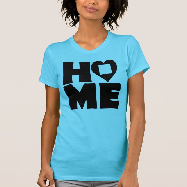 New Mexico Home Heart State Tees T-Shirt (Framsida)