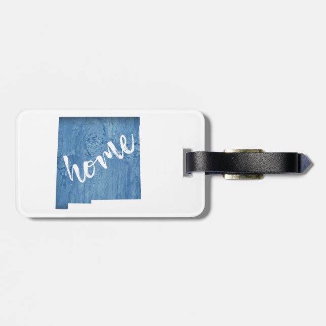 New Mexico Home Wood Grain Bagagebricka (Baksida Vågrät)