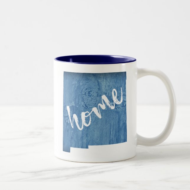 New Mexico Home Wood Grain Två-Tonad Mugg (Höger)