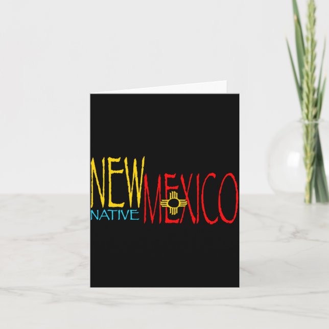 New Mexico infödd _1  Kort (Framsida)
