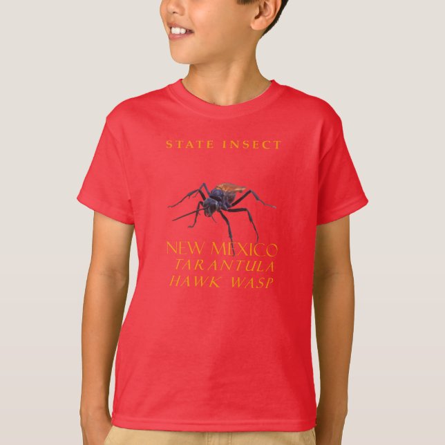 New mexico Insekt Tarantula Hawk Wasp T Shirt (Framsida)