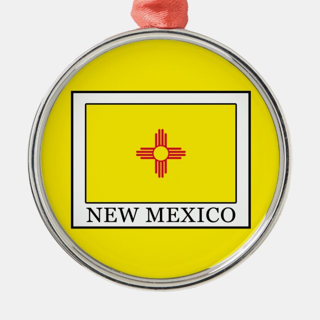 New mexico julgransprydnad metall (Framsidan)