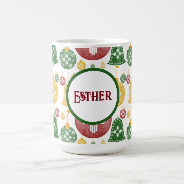 New mexico julprydnad Zia Red Grönt Blue Kaffemugg (Center)