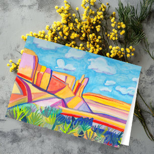 New mexico Kitchen Mesa Ligcape Art ANPASSNINGSBAR Kort