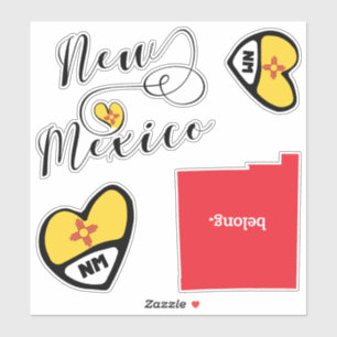 New mexico, Lakan av Die cut Stickers Klistermärken