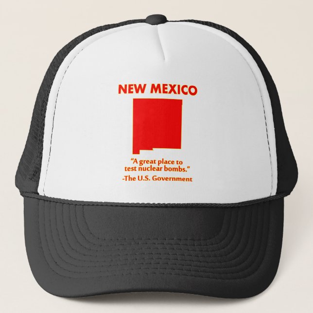 New mexico - Låt oss provbomber här Truckerkeps (Framsida)
