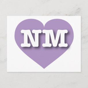 New mexico Lavender Heart - I kärlek NM Vykort