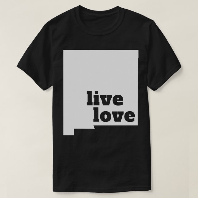 New mexico Live Kärlek New mexico T Shirt (Design framsida)