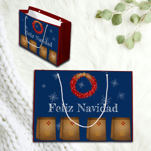 New mexico Luminarias Farolitos Zia Red Chile