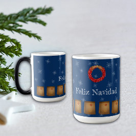 New mexico Luminarias Farolitos Zia Red Chile Magisk Mugg