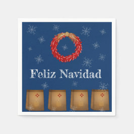 New mexico Luminarias Farolitos Zia Red Chile Pappersservett