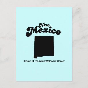 New mexico Motto - Alien Welcome Center Vykort