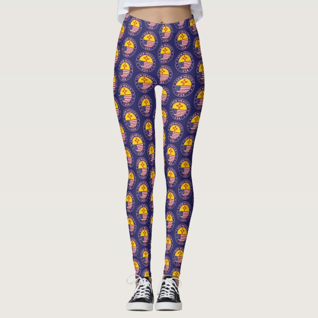 New mexico, New mexico t-shirt,mullig Leggings (Framsida)
