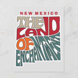 New mexico Nickname Ord Art Vykort