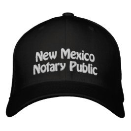 New mexico Notarius publik Embroized Baseball Cap Broderad Keps