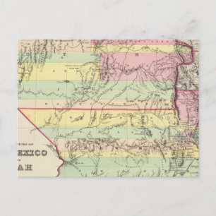 New mexico och Utah Vykort