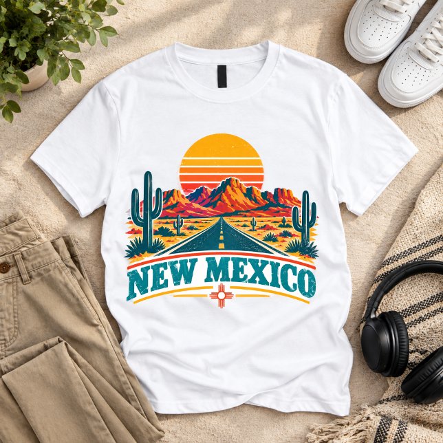 New Mexico Ökenresa Vintage T-Shirt (Skapare uppladdad)