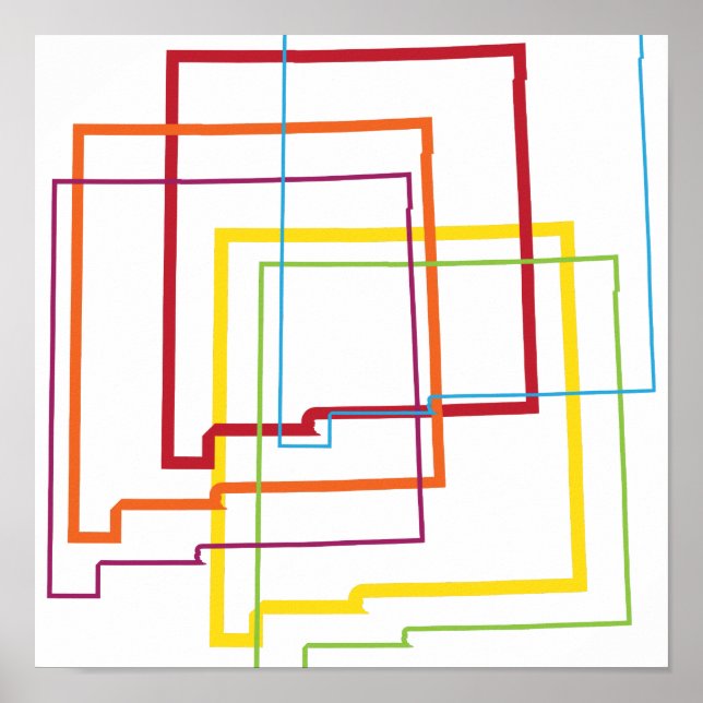 new mexico pride oskärpa poster (Framsidan)