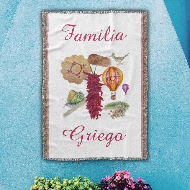 New Mexico Red Chile Pinõn Zia Hot Air Balloon   Filt (Skapare uppladdad)