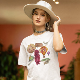 New mexico Red Chile Pinõn Zia Luftballong T Shirt
