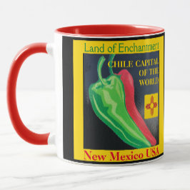 New mexico Red eller Grönt Chile-kaffe Kopp Mugg
