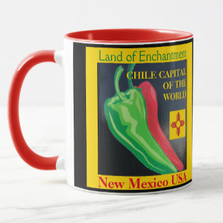 New mexico Red eller Grönt Chile-kaffe Kopp Mugg