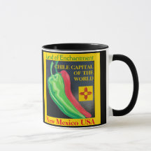New mexico Red eller Grönt Chile-kaffe Kopp Mugg