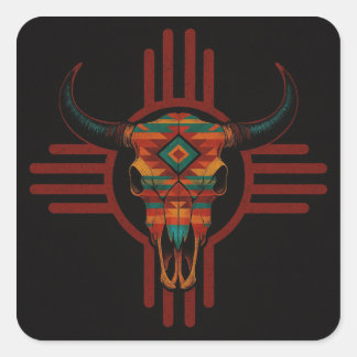 New Mexico Red Fyrkantigt Klistermärke