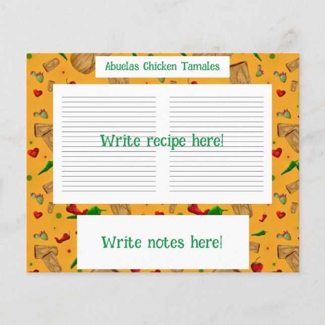 New mexico Red & Grönt chile Tamales Zia Nopales (Framsida)