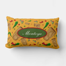 New mexico Red & Grönt chile Tamales Zia Nopales Lumbarkudde