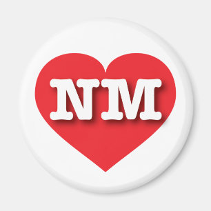 New mexico Red Heart - I kärlek NM Magnet