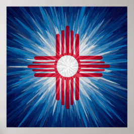 New mexico Red White och Blue Poster