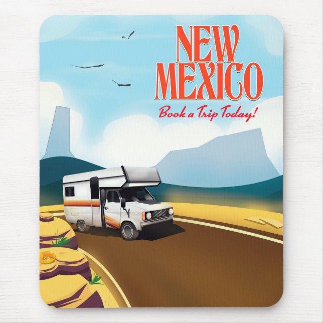 New Mexico Resemålning affisch Musmatta (Framsidan)