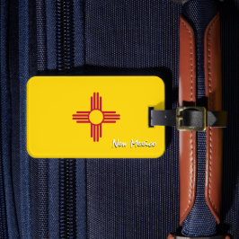 New mexico-resgodsflaggor, patriotiska New mexico  Bagagebricka