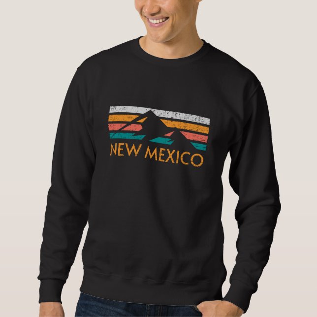 New mexico Retro Lång Ärmad Tröja (Framsida)
