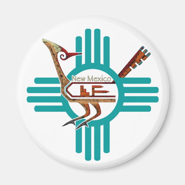 New mexico Roadrunner Magnet (Framsidan)