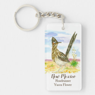 New mexico Roadrunner Yucca Flower Nyckelring