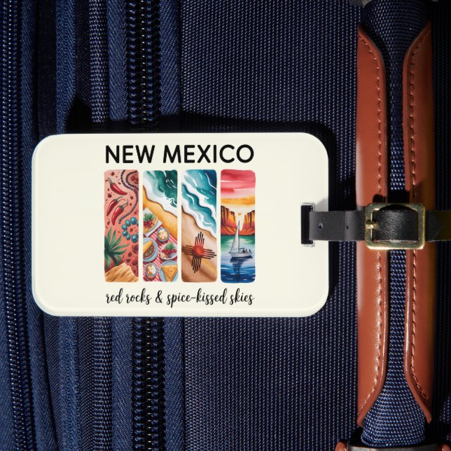 New mexico - Röda Sten &, -kyss-Himmel Bagagebricka (Framsida Insitu 4)