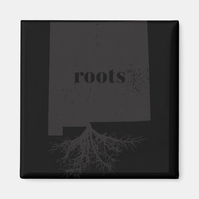 New Mexico Roots State Map Shirt Home Love Pride G Magnet (Framsidan)