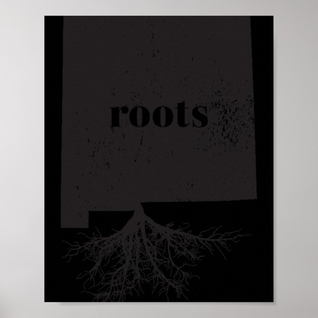 New Mexico Roots State Map Shirt Home Love Pride G Poster (Framsidan)
