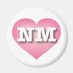 New mexico Rosa Fade Heart - I kärlek NM Magnet