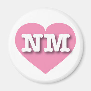New mexico Rosa Heart - I kärlek NM Magnet
