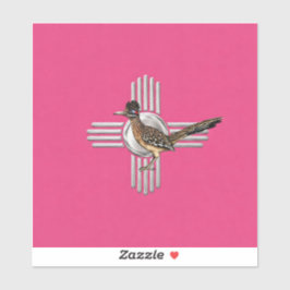 New mexico Rosa Klistermärken