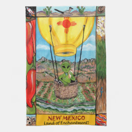 new mexico Roswell Alien Funny Luftballong Zia Kökshandduk