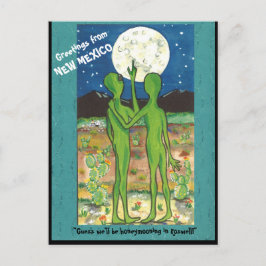 New mexico Roswell Utomjordingar Roligt Designer-v Vykort