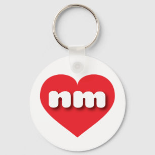 New mexico, rött hjärta - I kärlek nm Nyckelring
