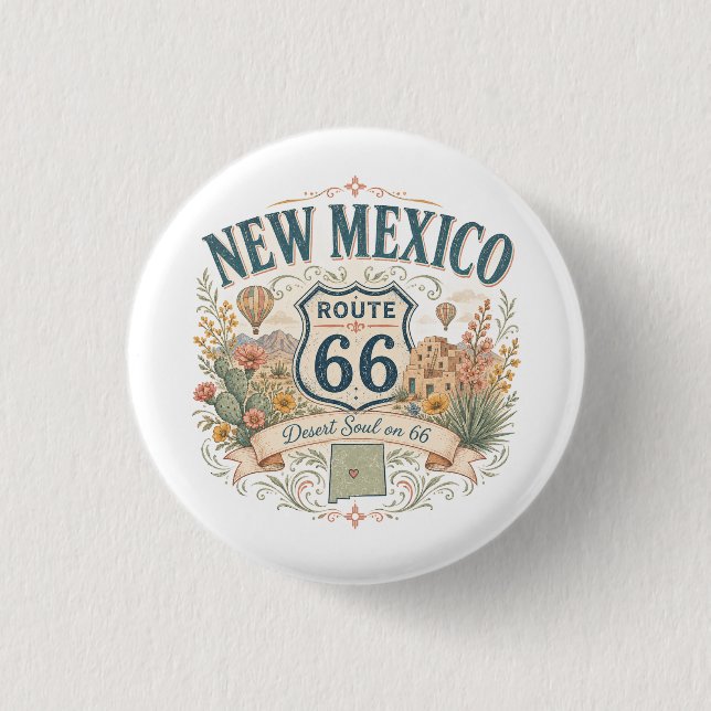 New Mexico Route 66 Desert Soul nål (Framsida)